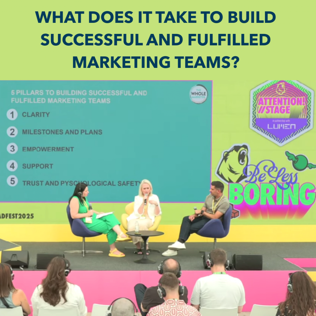 Abby Dixon hosts stage at Madfest to build successful and fulfilled marketing teams